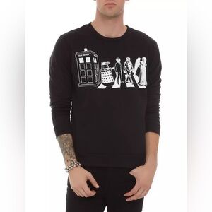 Doctor Who Abbey Road Crewneck Sweatshirt Black